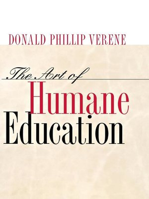 cover image of The Art of Humane Education